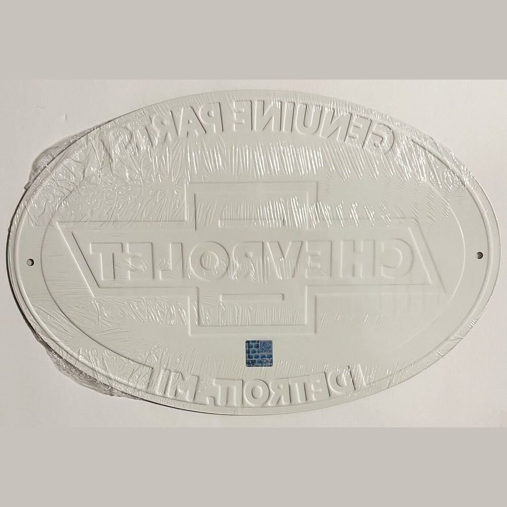Chevrolet Genuine Parts Licensed Vintage Novelty Oval Sign 12" x 18" NEW! Home & Garden:Home Décor:Plaques & Signs Style Your Walls